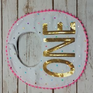 Mudpie ONE First Birthday Bib
